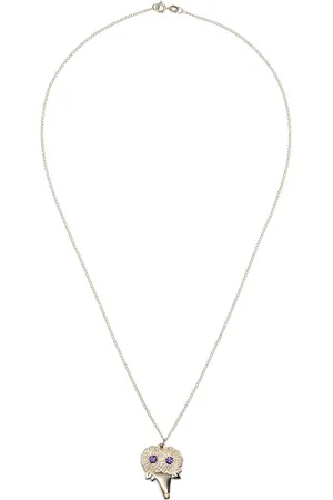 Bleue Burnham 9kt yellow The Bouquet sapphire necklace