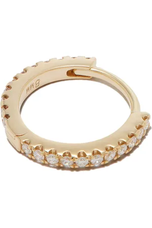 Maria Tash 18kt yellow Eternity diamond pave single earring