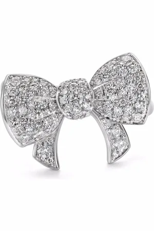 David Morris 18kt white gold Beaux diamond ring