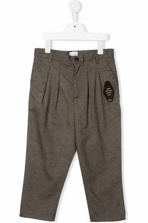 Wolf & Rita Box-pleat straight-leg trousers