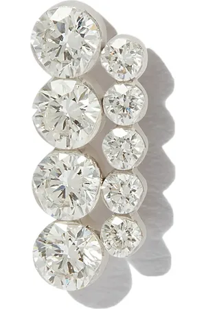 Maria Tash 18kt white Diamond Apsara Bar earring