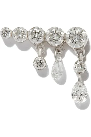 Maria Tash 18kt Invisible Set Diamond Crescendo earring
