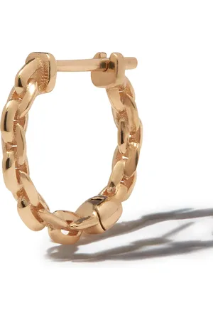 Lizzie Mandler 18kt yellow Mini Chain single huggie earring