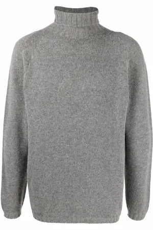 LARDINI Roll-neck wool-blend jumper