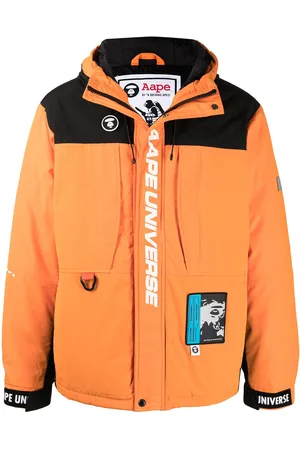 A Bathing Ape Graphic-print hooded padded jacket