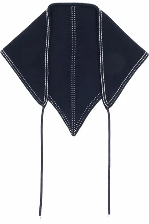 Barrie Draped-strap cashmere foulard