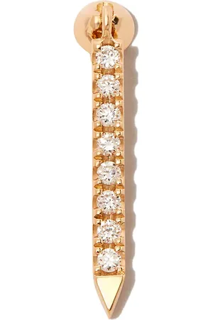 Maria Tash 18kt yellow Eternity Bar diamond single earring