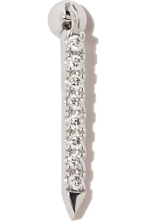 Maria Tash 18kt white gold Eternity Bar diamond single earring