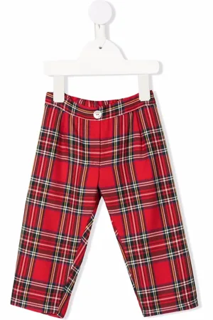 SIOLA Tartan-print trousers