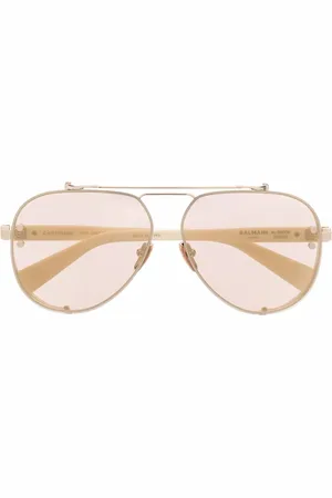 Balmain Captaine pilot-frame tinted sunglasses