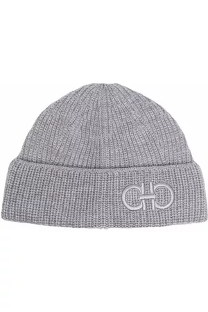 Salvatore Ferragamo Logo-embroidered beanie