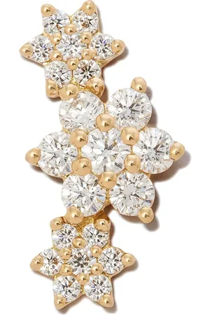 Maria Tash 18kt yellow Flower Garland diamond single earring