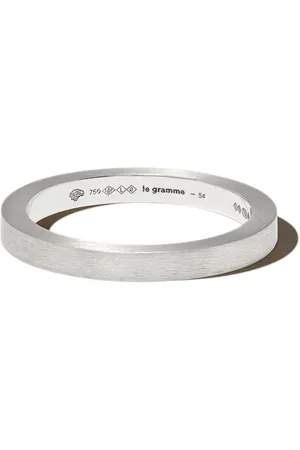 Le Gramme 18kt white gold 5g ribbon brushed band ring