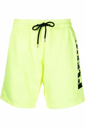 Philipp Plein Logo-print drawstring-waist swim shorts