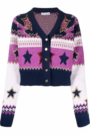 Paco rabanne Metallic star-knit cardigan