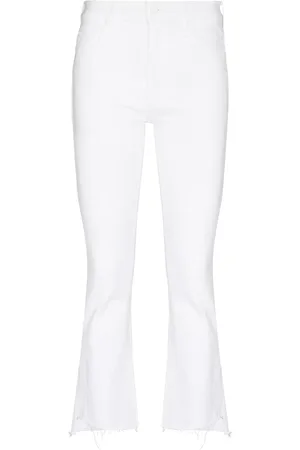 Mother The Insider Crop Step Fray jeans