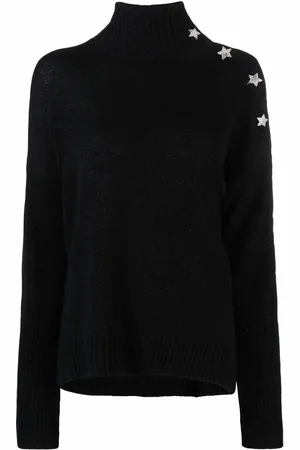 Zadig & Voltaire Alma star-charm high-neck jumper