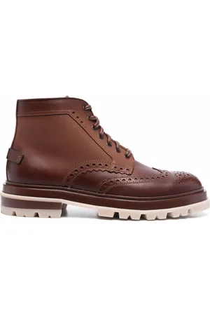 santoni Breakout brogue ankle boots