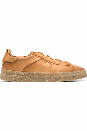 santoni Lace-up leather sneakers