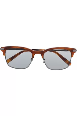 BRIONI Tortoiseshell-bridge sunglasses
