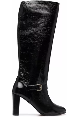 Tila March Crinkle-effect leather boots