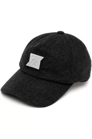 We11 Done Caps - Logo-patch wool cap