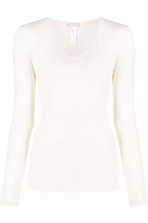 Hanro Women Tops - Fine-knit V-neck top