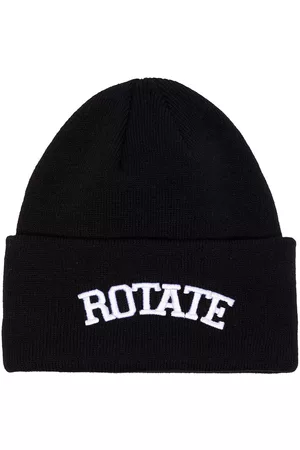 ROTATE Abbie logo-embroidered beanie