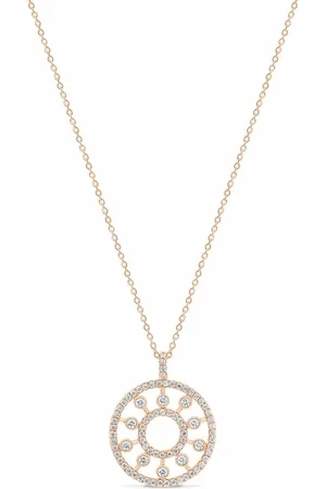 De Beers 18kt rose gold Dewdrop diamond medallion necklace