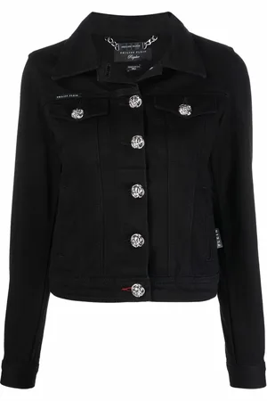Philipp Plein Logo-plaque denim jacket