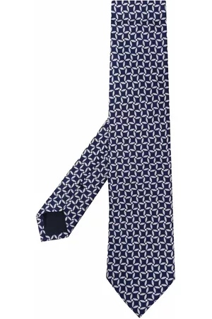 D4.0 Patterned silk tie