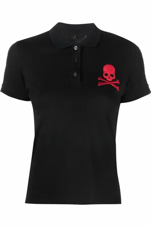 Philipp Plein Skull-patch polo shirt