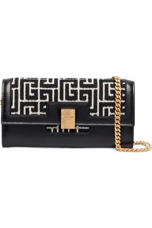 Balmain 1945 jacquard-monogram wallet