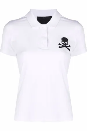 Philipp Plein Skull-patch polo shirt