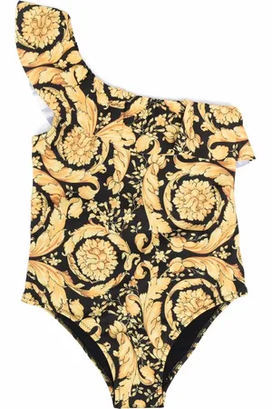 VERSACE Barocco Kids-print swimsuit