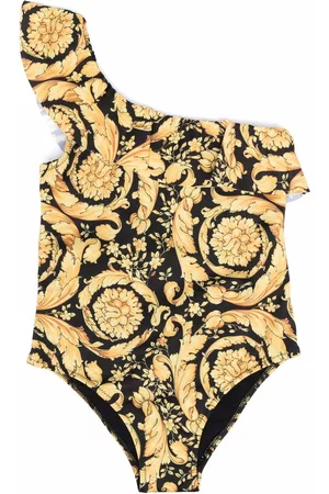 VERSACE Barocco Kids-print swimsuit
