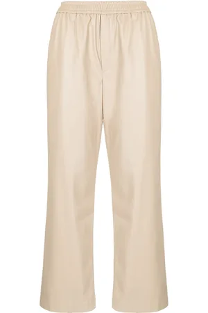 GOEN.J Faux-leather straight trousers