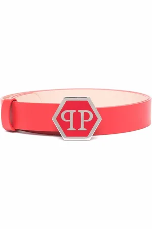 Philipp Plein Hexagon leather belt