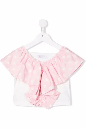 MONNALISA Ruffle-trim short-sleeve top