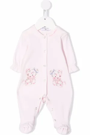 MONNALISA Teddy bear-print long-sleeve cotton pyjamas