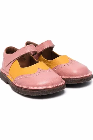 PèPè Perforated detail colour block ballerinas