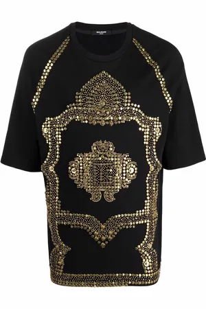 Balmain Embroidered studs T-shirt