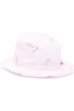 MONNALISA Boys Bow Ties - Bow-detail floral sun hat