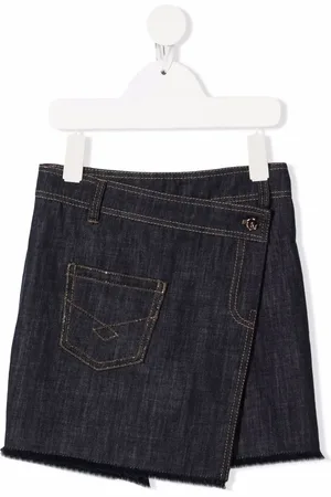Brunello Cucinelli Linen denim-style skort