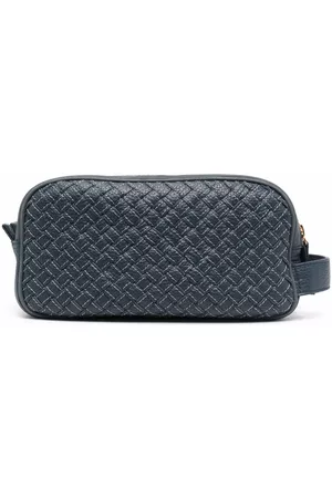 ELEVENTY Toiletry Bags - Woven leather wash bag