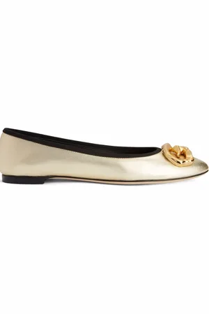 Giuseppe Zanotti Amur logo-plaque ballerina pumps