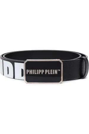 Philipp Plein Logo-plaque buckle belt