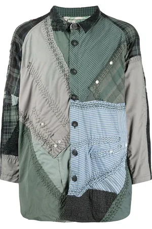 BY WALID Patchwork cotton shirt
