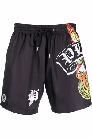 Philipp Plein Logo-print swim shorts