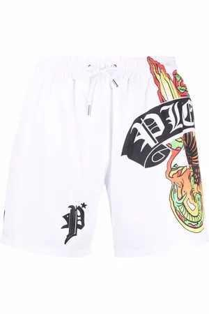 Philipp Plein Logo-print swim shorts
